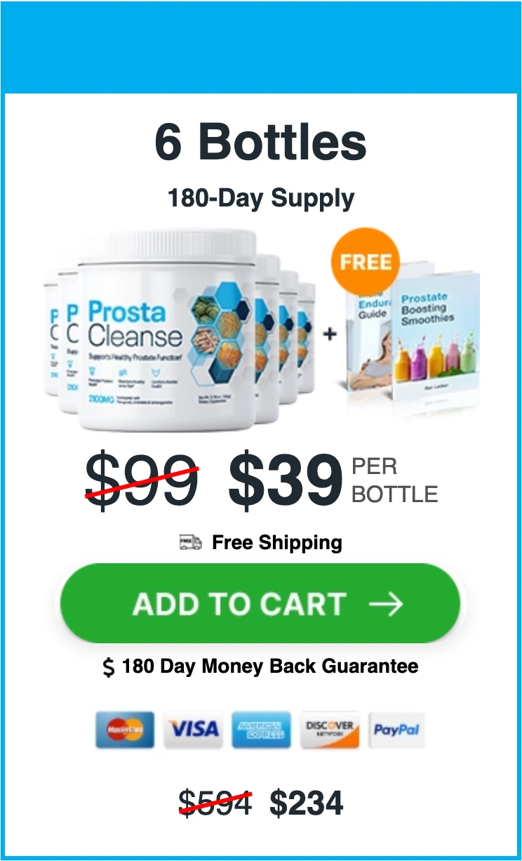 ProstaCleanse 180 day supply